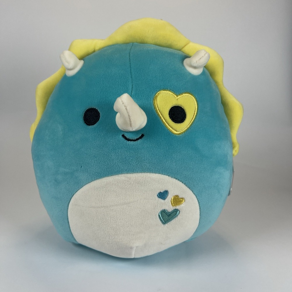 Squishmallows Braedon The Teal Triceratops 10" Plush Stuffed Animal - NEW
